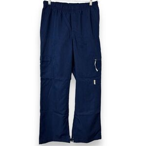 Nike Blue Poly / Nylon Straight Leg Track Pants  - Women's Size‎ Large (12 -14)